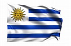 Uruguay Waving flag Realistic Transparent Background 15309628 PNG