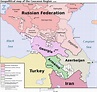 Mapa del Cáucaso - Tamaño completo | Gifex