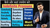 Indefinite Pronouns in English Grammar - Somebody Anybody Something ...