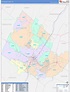 Rockingham County, VA Wall Map Color Cast Style by MarketMAPS - MapSales