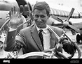 Tommy Simpson, british cyclist, arriving at Ringway fom Belgium. July ...