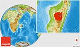 Physical Location Map of Antananarivo