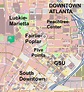 Atlanta downtown mapa - Mapa da cidade de Atlanta (Estados Unidos da ...