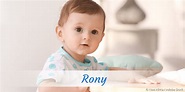 Rony » Name mit Bedeutung, Herkunft, Beliebtheit & mehr