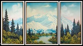 Bob Norman Ross | Triptych Mountain Landscape (1981) | Artsy