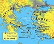 Griechenland und Troja-map - Karte von Troja und Griechenland (Europa ...
