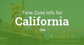 Time Zones in California, United States