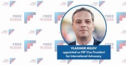Free Russia Foundation announces the appointment of Vladimir Milov as ...