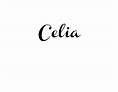 Tatuagem Celia usando o estilo de letra Channel Slanted Regular ...