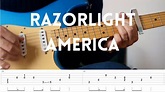America - Razorlight (tab and guitar cover) - YouTube