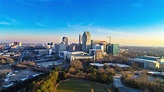 Downtown Raleigh, North Carolina, USA Skyline Aerial | Vibration ...