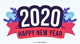 Feliz Año Nuevo 2020 Insignia - Descargar Vector