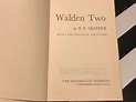Walden Two by B.F. Skinner (1969) hardcover book
