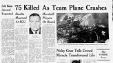 Marshall football team plane crashed after ECU 50 years ago | Durham ...