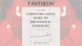 Christian Louis, Duke of Brunswick-Lüneburg Biography - Duke of ...