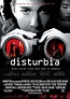 a movie poster for the film distubia with two people looking through ...
