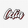 "Celia first name - hand lettering design" Sticker for Sale by sulies ...