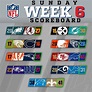 Week 6 Nfl Printable Schedule Web So While The Week 6 Slate Features ...