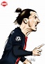 Zlatan Ibrahimovic Por Oberdan Machado Soccer Art, Football Art ...