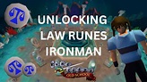 Unlocking Law Runes - OSRS Ironman Update Log 1 - GOTR - YouTube
