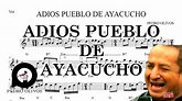 Adiós Pueblo De Ayacucho - Partitura y Acordes (Violin) - YouTube