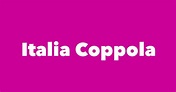 Italia Coppola - Spouse, Children, Birthday & More