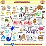 Wild animals pictures with English names | Langue espagnole, Enseigner ...