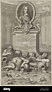 Busto de Fernando María de Baviera, elector, a la derecha en un marco ...