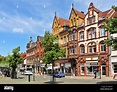 The pedestrian zone in Northeim Lower Saxony, Germany Stock Photo - Alamy