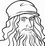 How To Draw Leonardo Da Vinci, Leonardo Da Vinci, Step by Step, Drawing ...