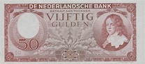 Netherlands 50 Guilders banknote (Willem III) - Foreign Currency