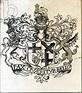 Image of Coat of arms of Oliver Cromwell (1599-1658) (engraving) (b/w ...