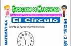 Ejercicios del Circulo para Inicial de 3 Años - Matemática