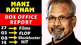 Director Mani Ratnam Hit And Flop All Movies List With Box Office ...