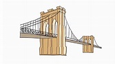 Drawing Brooklyn Bridge at PaintingValley.com | Explore collection of ...
