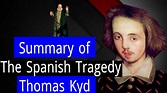 The Spanish Tragedy By Thomas Kyd । Characters, short Plot Summary and ...