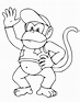 Diddy Kong - Mario Bros Kids Coloring Pages