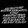 Back to Black - Amy Winehouse #WordSwagApp | Song lyrics, Lyrics, Songs