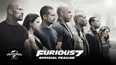 Furious 7 - Official Theatrical Trailer (HD) - YouTube