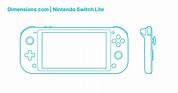 Nintendo Switch Lite Dimensions & Drawings | Dimensions.com