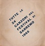 Tutte Le 24 Canzoni Del Festival Di Sanremo 1965 (1965, Vinyl) - Discogs
