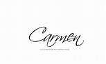 Carmen Name Tattoo Designs | Name tattoos, Name tattoo designs ...