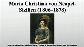 Maria Christina von Neapel-Sizilien (1806–1878) - YouTube