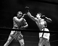 Rocky Marciano and Joe Louis battle it out at Madison Square Garden in ...