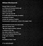 William Wordsworth - William Wordsworth Poem by P A NOUSHAD