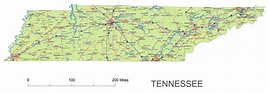 Printable Map Of Tennessee Counties And Cities - Printable Templates