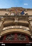 PARIS, FRANCE: Ornate signs over the entrance to Lycee Victor Hugo ...