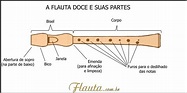 A flauta doce e suas partes | Flauta, Flauta doce notas, Partituras ...
