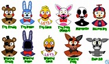 Five Nights At Freddy's Nome Dos Personagens