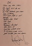 Michael Jackson – Bad, hand signed album and lyrics.ROCK STAR gallery